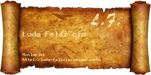 Luda Felícia névjegykártya